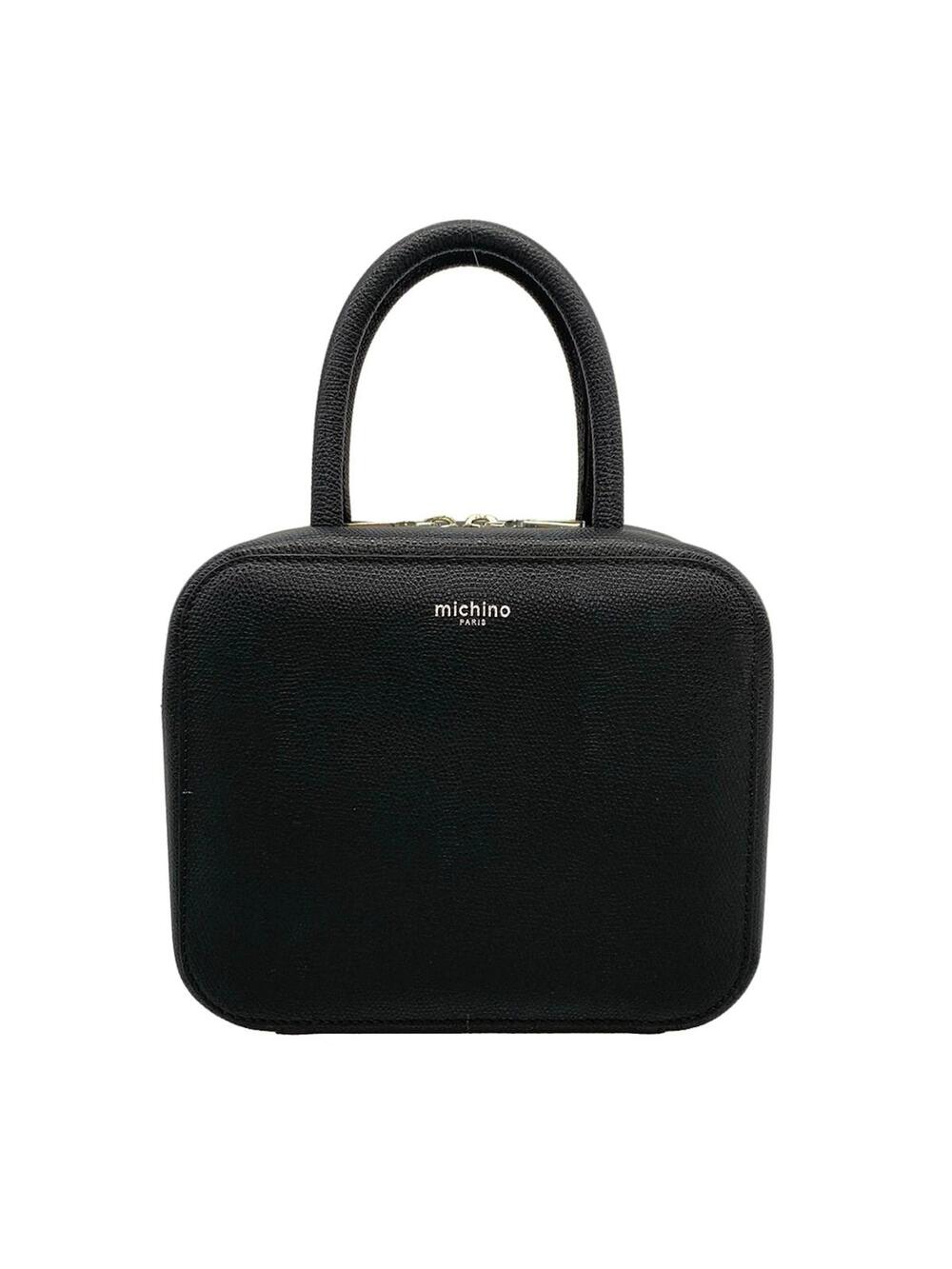 Michino Black Leather Handbag #367194M75B